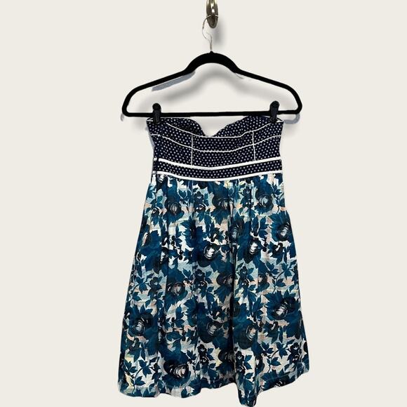 Kimchi Blue Strapless Mixed Print Dress size 2 - Picture 3 of 9